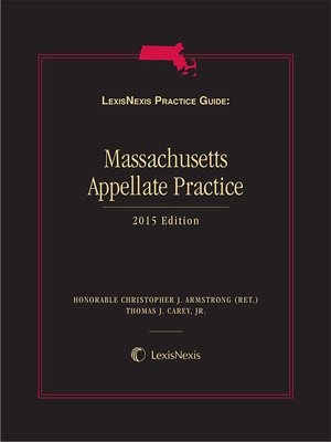 cover image of LexisNexis Practice Guide: Massachusetts Appellate Practice